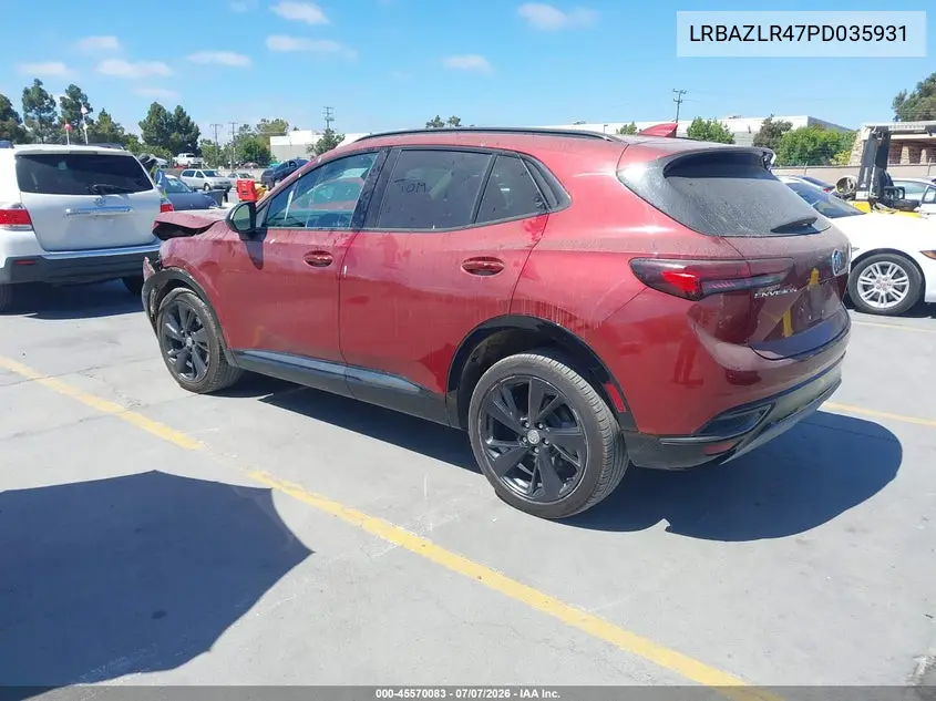 2023 Buick Envision Preferred Fwd VIN: LRBAZLR47PD035931 Lot: 45570083