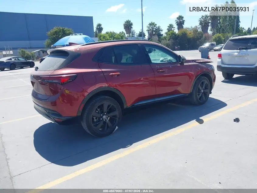 2023 Buick Envision Preferred Fwd VIN: LRBAZLR47PD035931 Lot: 45570083