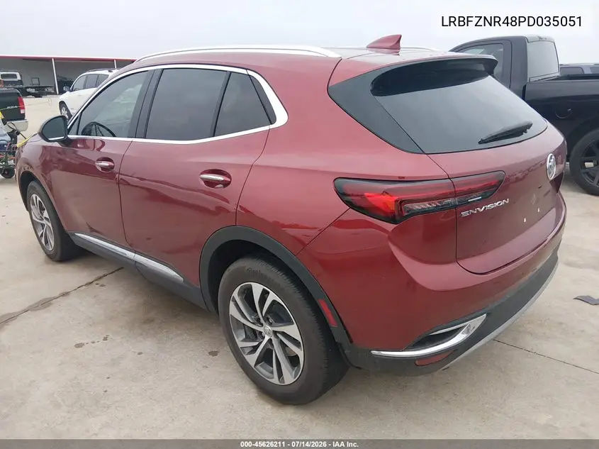 2023 Buick Envision Essence Fwd VIN: LRBFZNR48PD035051 Lot: 45626211