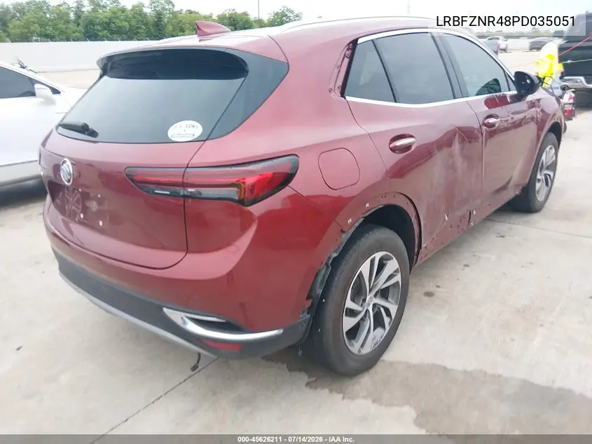 2023 Buick Envision Essence Fwd VIN: LRBFZNR48PD035051 Lot: 45626211