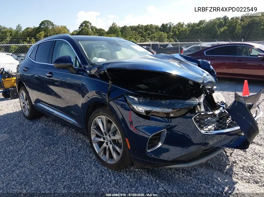 2023 Buick Envision Avenir Fwd VIN: LRBFZRR4XPD022549 Lot: 45667816
