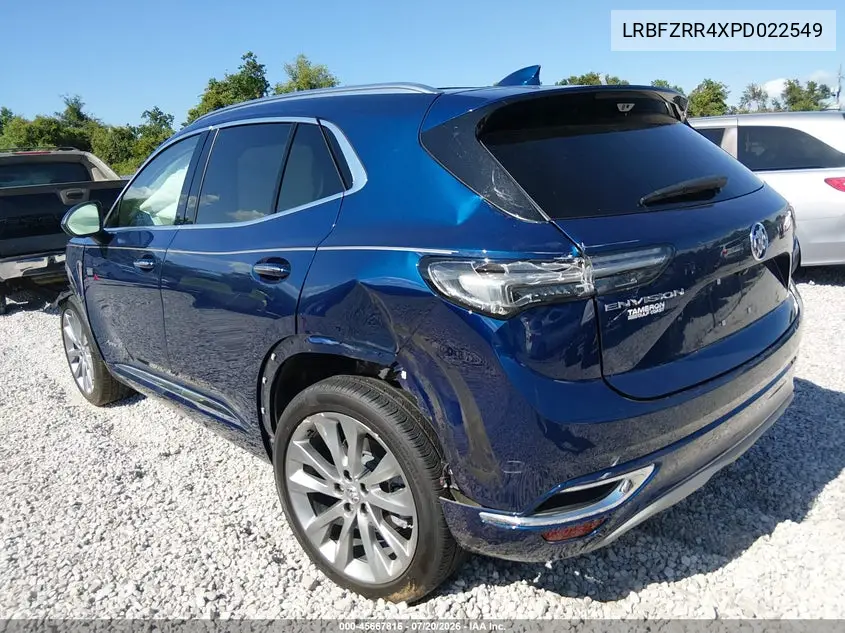 2023 Buick Envision Avenir Fwd VIN: LRBFZRR4XPD022549 Lot: 45667816