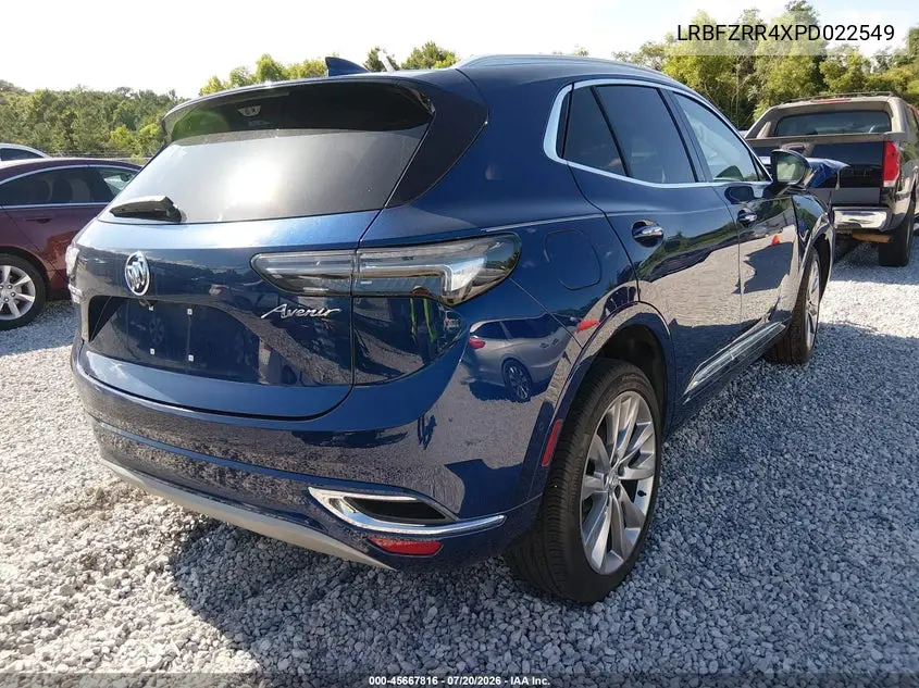 2023 Buick Envision Avenir Fwd VIN: LRBFZRR4XPD022549 Lot: 45667816