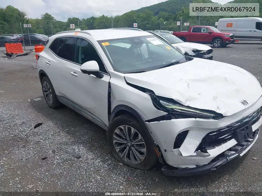 2024 Buick Envision Preferred Awd VIN: LRBFZME4XRD067924 Lot: 45680887