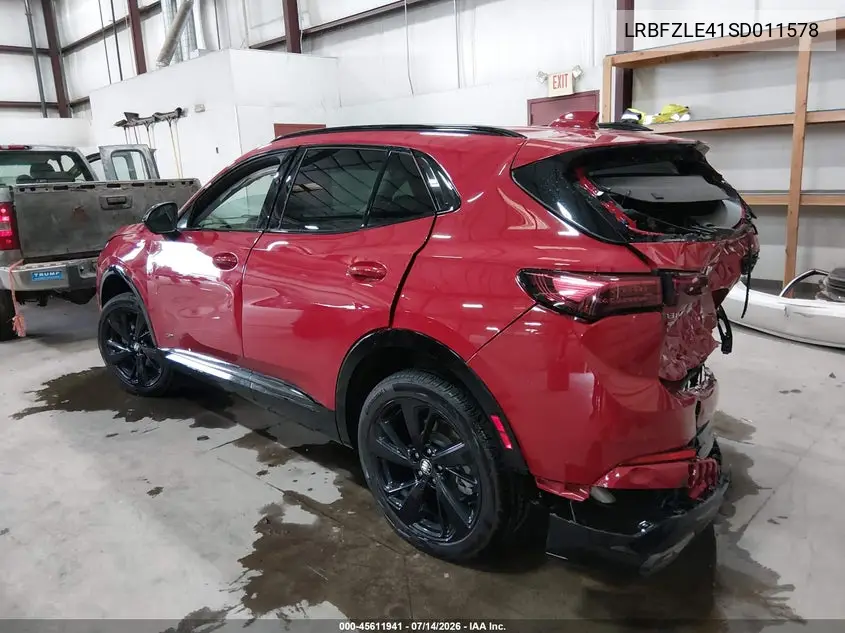 2025 Buick Envision Sport Touring Awd VIN: LRBFZLE41SD011578 Lot: 45611941