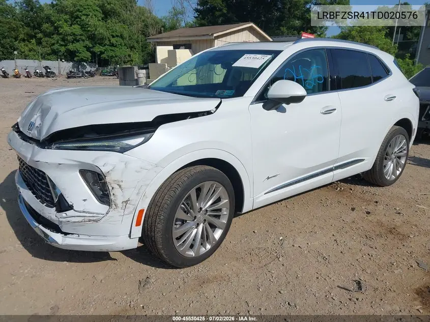 2026 Buick Envision Avenir Awd VIN: LRBFZSR41TD020576 Lot: 45530425
