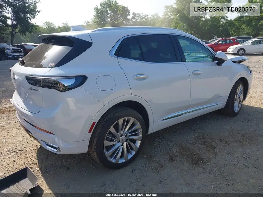2026 Buick Envision Avenir Awd VIN: LRBFZSR41TD020576 Lot: 45530425