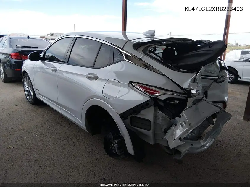 2024 Buick Envista Avenir Fwd VIN: KL47LCE2XRB223403 Lot: 45289233