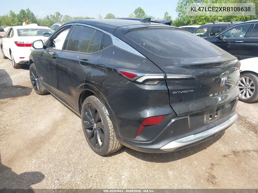 2024 Buick Envista Avenir Fwd VIN: KL47LCE2XRB108638 Lot: 45303843