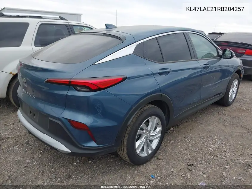 2024 Buick Envista Preferred Fwd VIN: KL47LAE21RB204257 Lot: 45307982