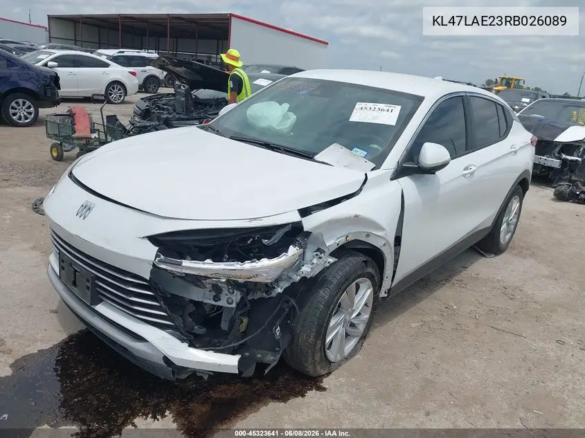 2024 Buick Envista Preferred Fwd VIN: KL47LAE23RB026089 Lot: 45323641