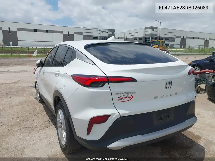 2024 Buick Envista Preferred Fwd VIN: KL47LAE23RB026089 Lot: 45323641