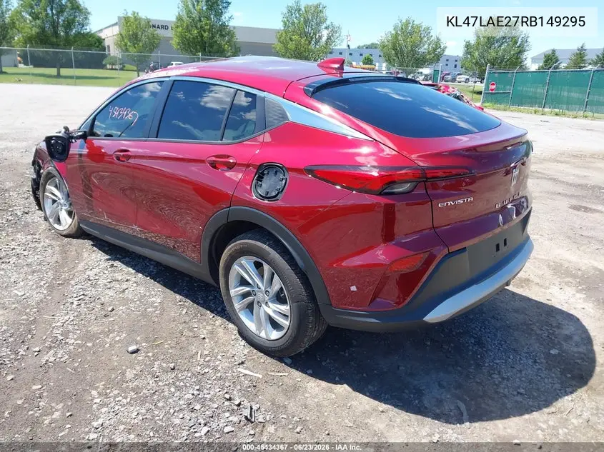 2024 Buick Envista Preferred Fwd VIN: KL47LAE27RB149295 Lot: 45434367