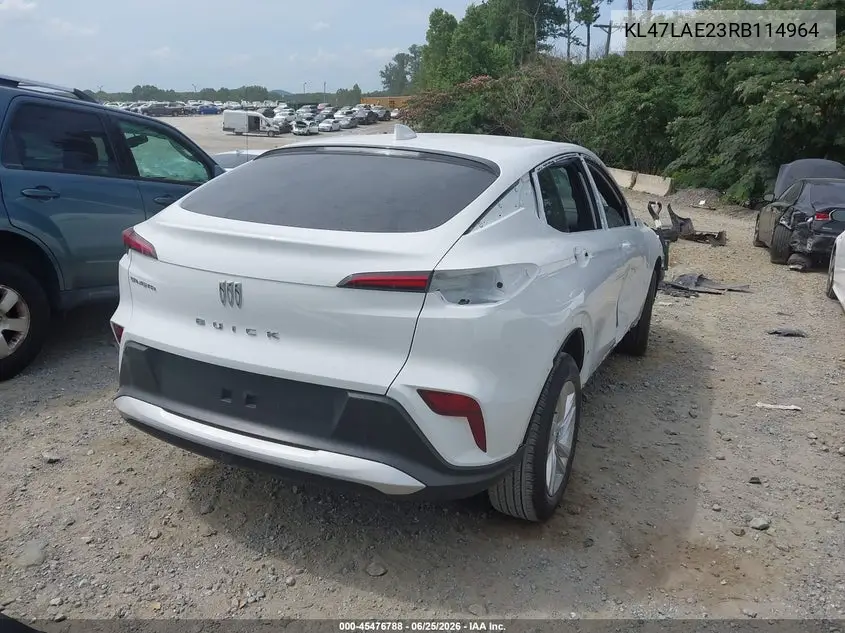 2024 Buick Envista Preferred Fwd VIN: KL47LAE23RB114964 Lot: 45476788
