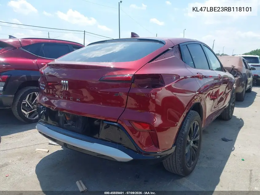 2024 Buick Envista Sport Touring Fwd VIN: KL47LBE23RB118101 Lot: 45559401