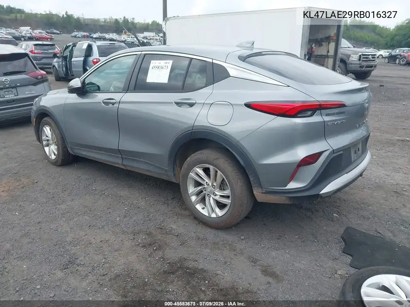 2024 Buick Envista Preferred Fwd VIN: KL47LAE29RB016327 Lot: 45583673