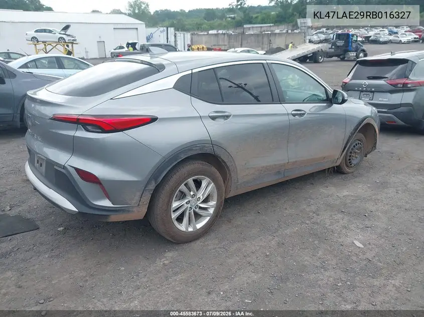 2024 Buick Envista Preferred Fwd VIN: KL47LAE29RB016327 Lot: 45583673