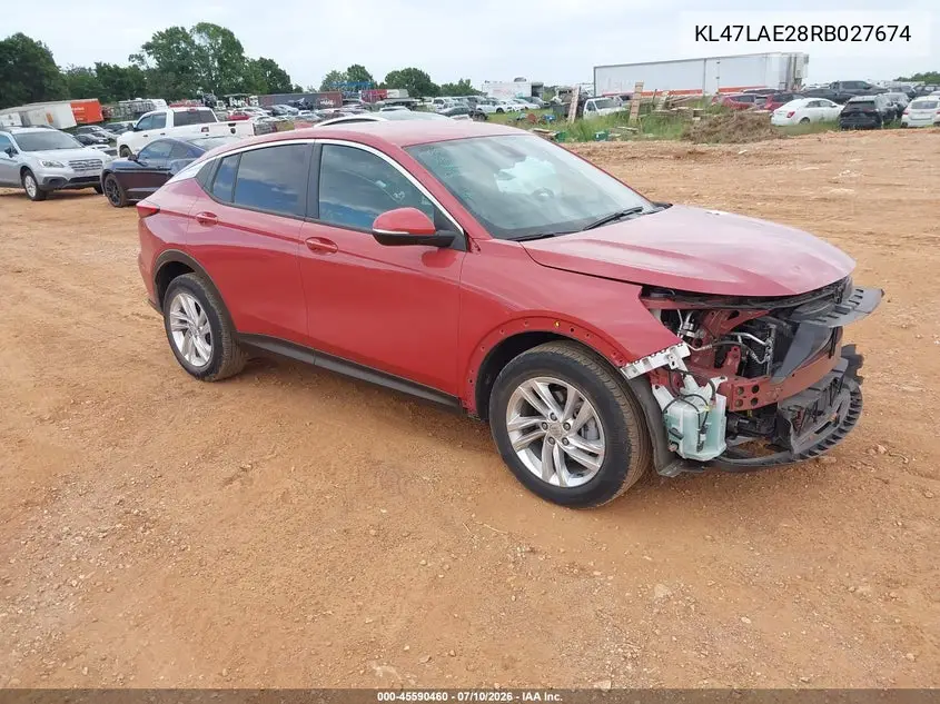 2024 Buick Envista Preferred Fwd VIN: KL47LAE28RB027674 Lot: 45590460