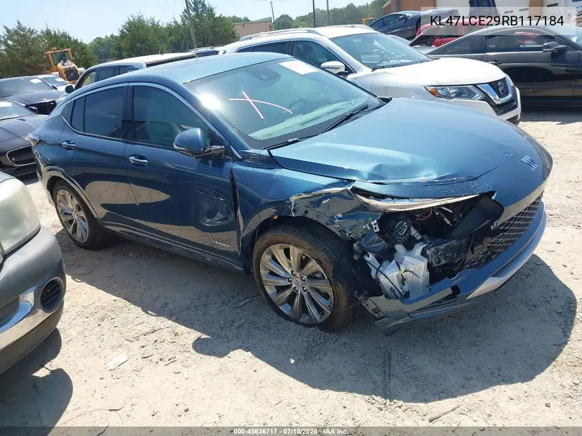 2024 Buick Envista Avenir Fwd VIN: KL47LCE29RB117184 Lot: 45636717