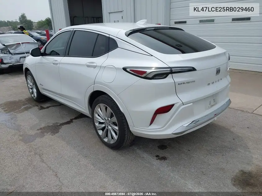 2024 Buick Envista Avenir Fwd VIN: KL47LCE25RB029460 Lot: 45673594