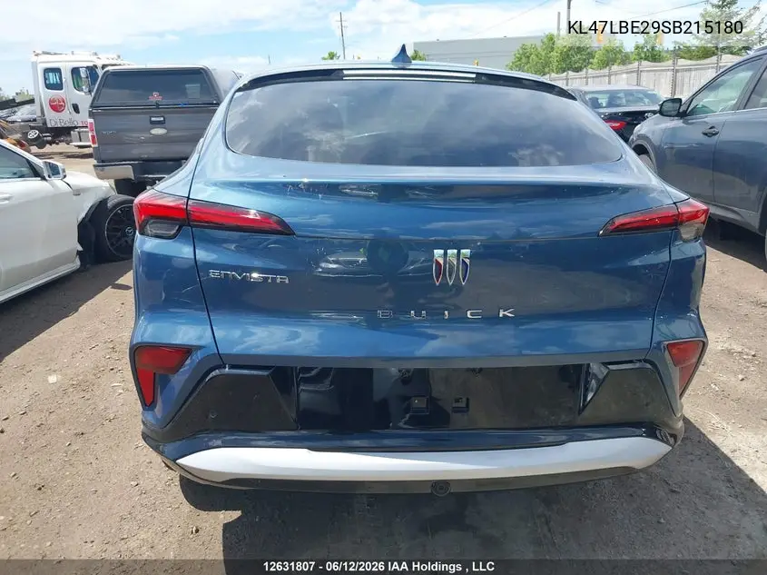 2025 Buick Envista Sport Touring Fwd VIN: KL47LBE29SB215180 Lot: 12631807