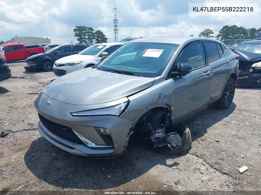 2025 Buick Envista Sport Touring Fwd VIN: KL47LBEP5SB222218 Lot: 45347281
