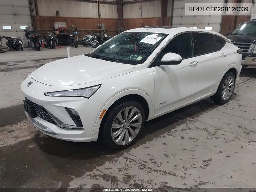 2025 Buick Envista Avenir Fwd VIN: KL47LCEP2SB120039 Lot: 45388581