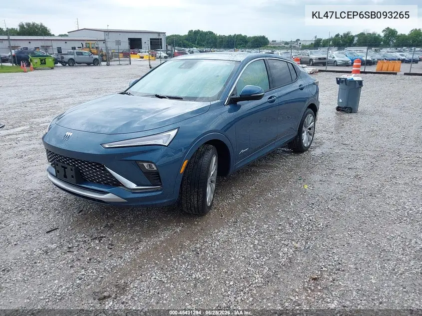 2025 Buick Envista Avenir Fwd VIN: KL47LCEP6SB093265 Lot: 45431294