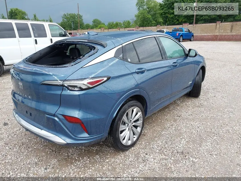 2025 Buick Envista Avenir Fwd VIN: KL47LCEP6SB093265 Lot: 45431294