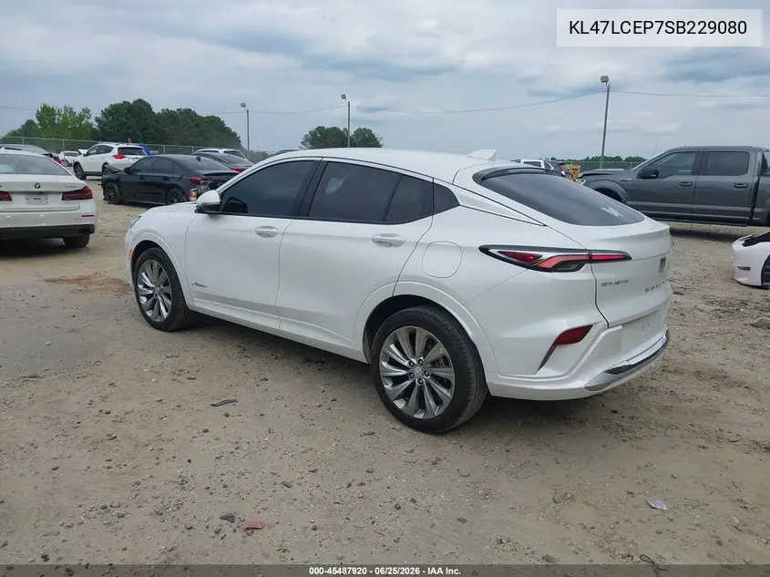 2025 Buick Envista Avenir Fwd VIN: KL47LCEP7SB229080 Lot: 45487920