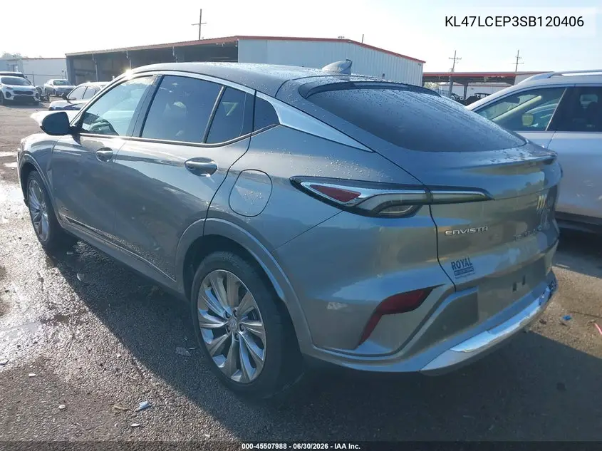 2025 Buick Envista Avenir Fwd VIN: KL47LCEP3SB120406 Lot: 45507988