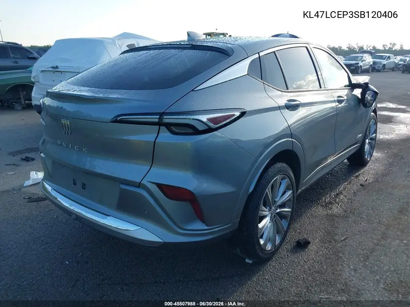 2025 Buick Envista Avenir Fwd VIN: KL47LCEP3SB120406 Lot: 45507988