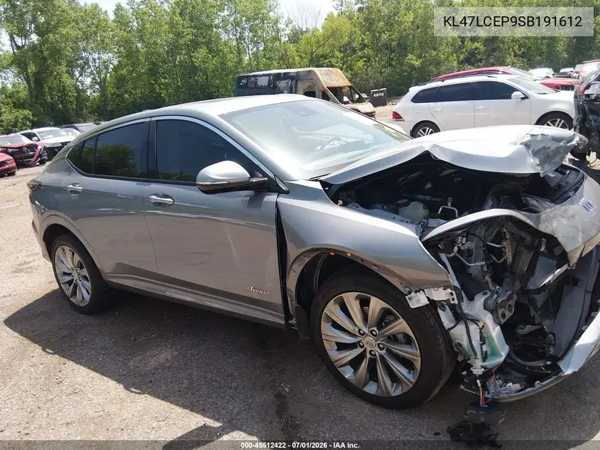 2025 Buick Envista Avenir Fwd VIN: KL47LCEP9SB191612 Lot: 45512422