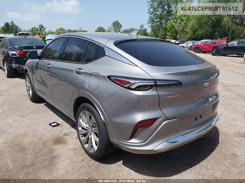 2025 Buick Envista Avenir Fwd VIN: KL47LCEP9SB191612 Lot: 45512422
