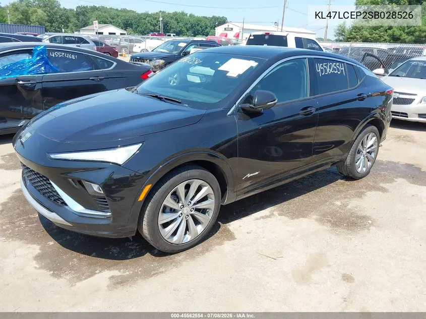 2025 Buick Envista Avenir Fwd VIN: KL47LCEP2SB028526 Lot: 45562554
