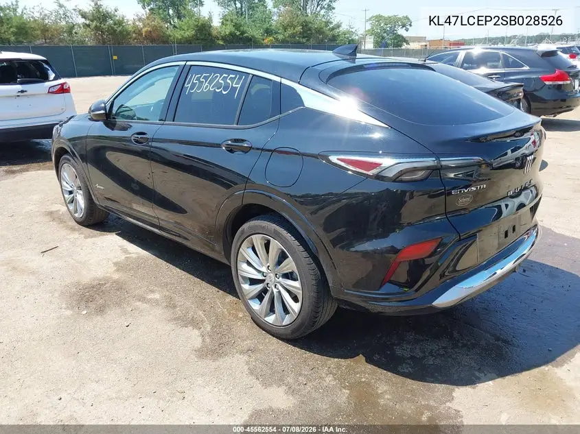 2025 Buick Envista Avenir Fwd VIN: KL47LCEP2SB028526 Lot: 45562554