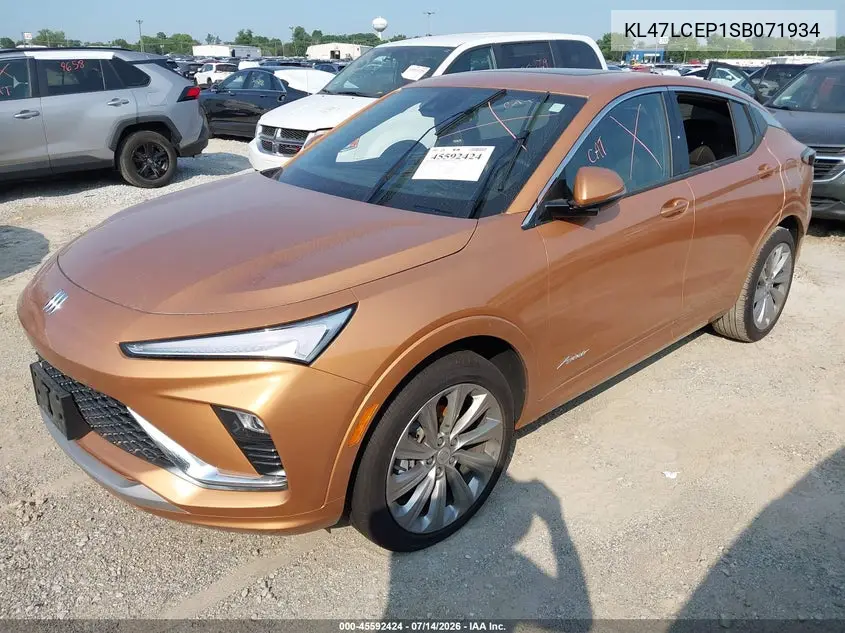 2025 Buick Envista Avenir Fwd VIN: KL47LCEP1SB071934 Lot: 45592424