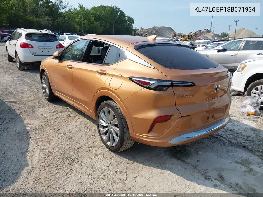 2025 Buick Envista Avenir Fwd VIN: KL47LCEP1SB071934 Lot: 45592424