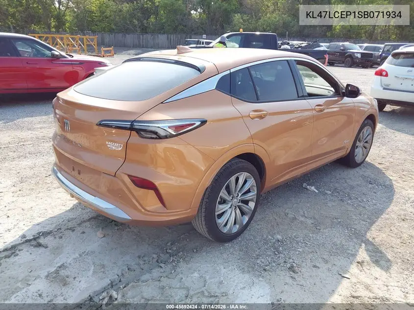 2025 Buick Envista Avenir Fwd VIN: KL47LCEP1SB071934 Lot: 45592424