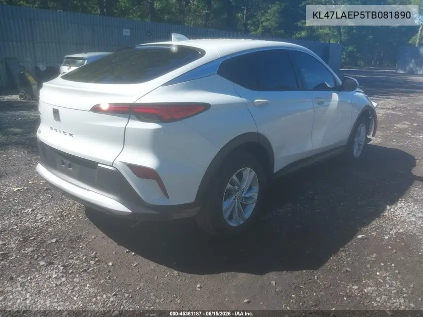2026 Buick Envista Preferred Fwd VIN: KL47LAEP5TB081890 Lot: 45361187