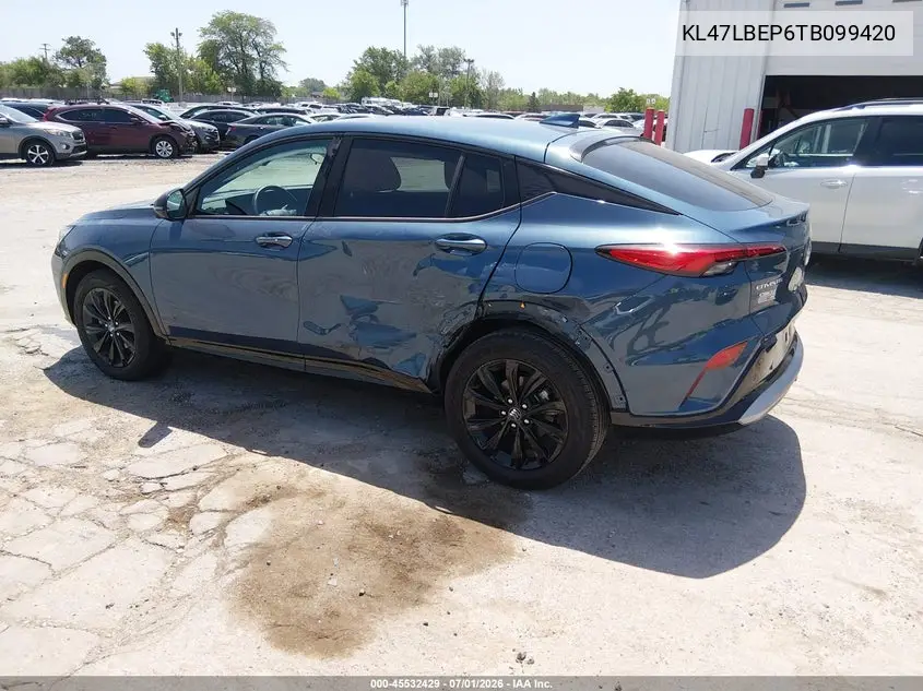 2026 Buick Envista Sport Touring Fwd VIN: KL47LBEP6TB099420 Lot: 45532429