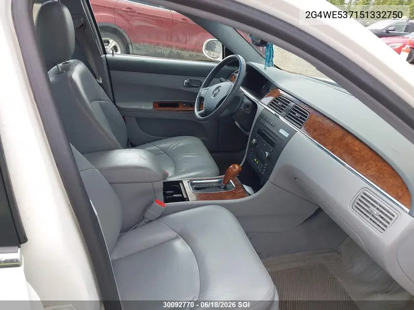 2005 Buick Lacrosse Cxs VIN: 2G4WE537151332750 Lot: 30092770