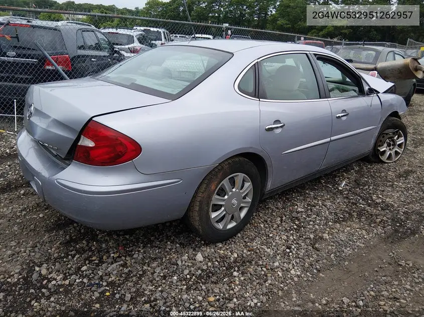 2005 Buick Lacrosse Cx VIN: 2G4WC532951262957 Lot: 45322899
