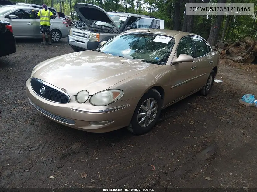 2005 Buick Lacrosse Cxl VIN: 2G4WD532351218465 Lot: 45364431