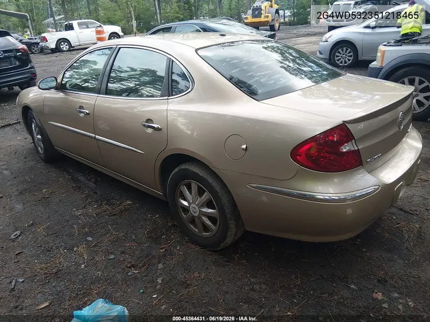 2005 Buick Lacrosse Cxl VIN: 2G4WD532351218465 Lot: 45364431