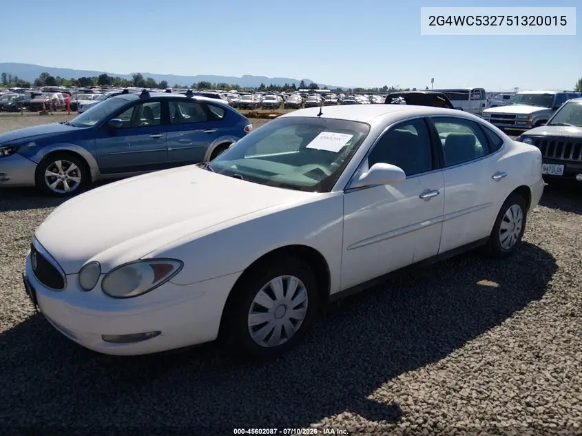 2005 Buick Lacrosse Cx VIN: 2G4WC532751320015 Lot: 45602087