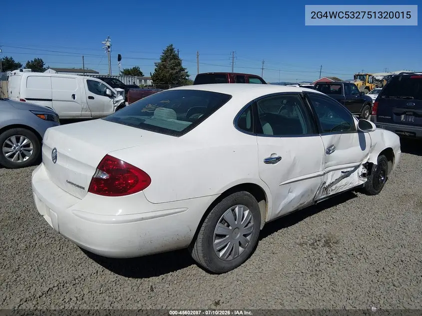2005 Buick Lacrosse Cx VIN: 2G4WC532751320015 Lot: 45602087