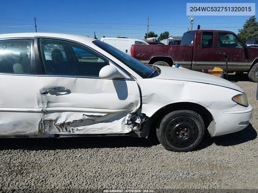 2005 Buick Lacrosse Cx VIN: 2G4WC532751320015 Lot: 45602087
