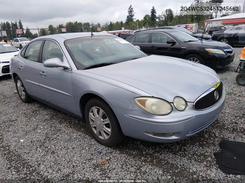 2005 Buick Lacrosse Cx VIN: 2G4WC532451245662 Lot: 45639072