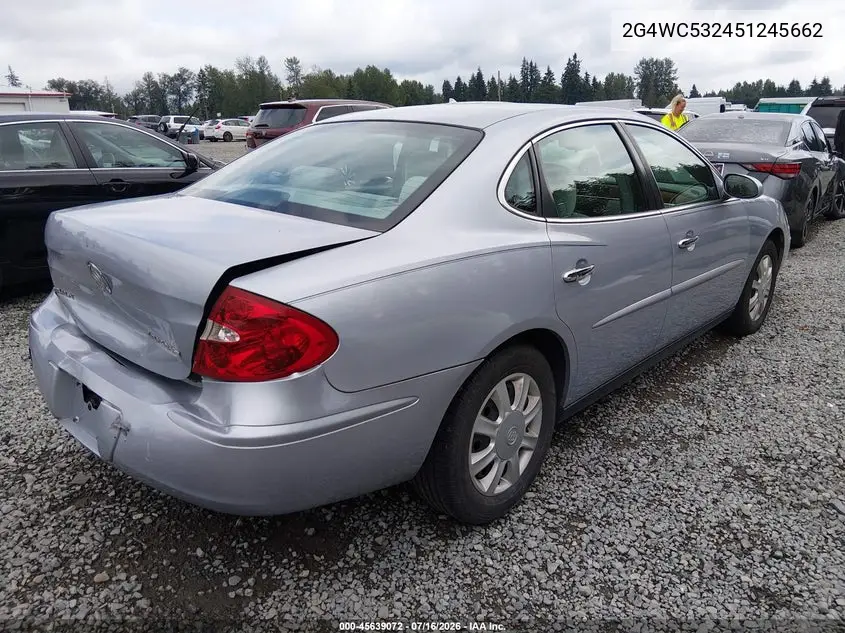 2005 Buick Lacrosse Cx VIN: 2G4WC532451245662 Lot: 45639072